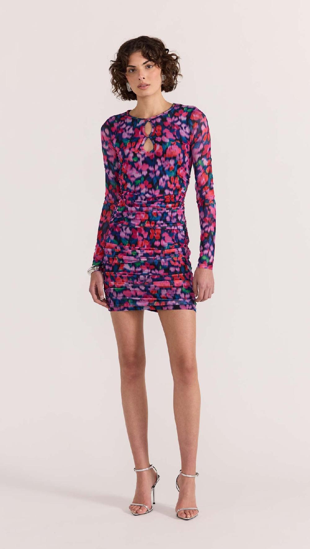 Minkpink Calista Ruched Mesh Mini Dress - Final Sale