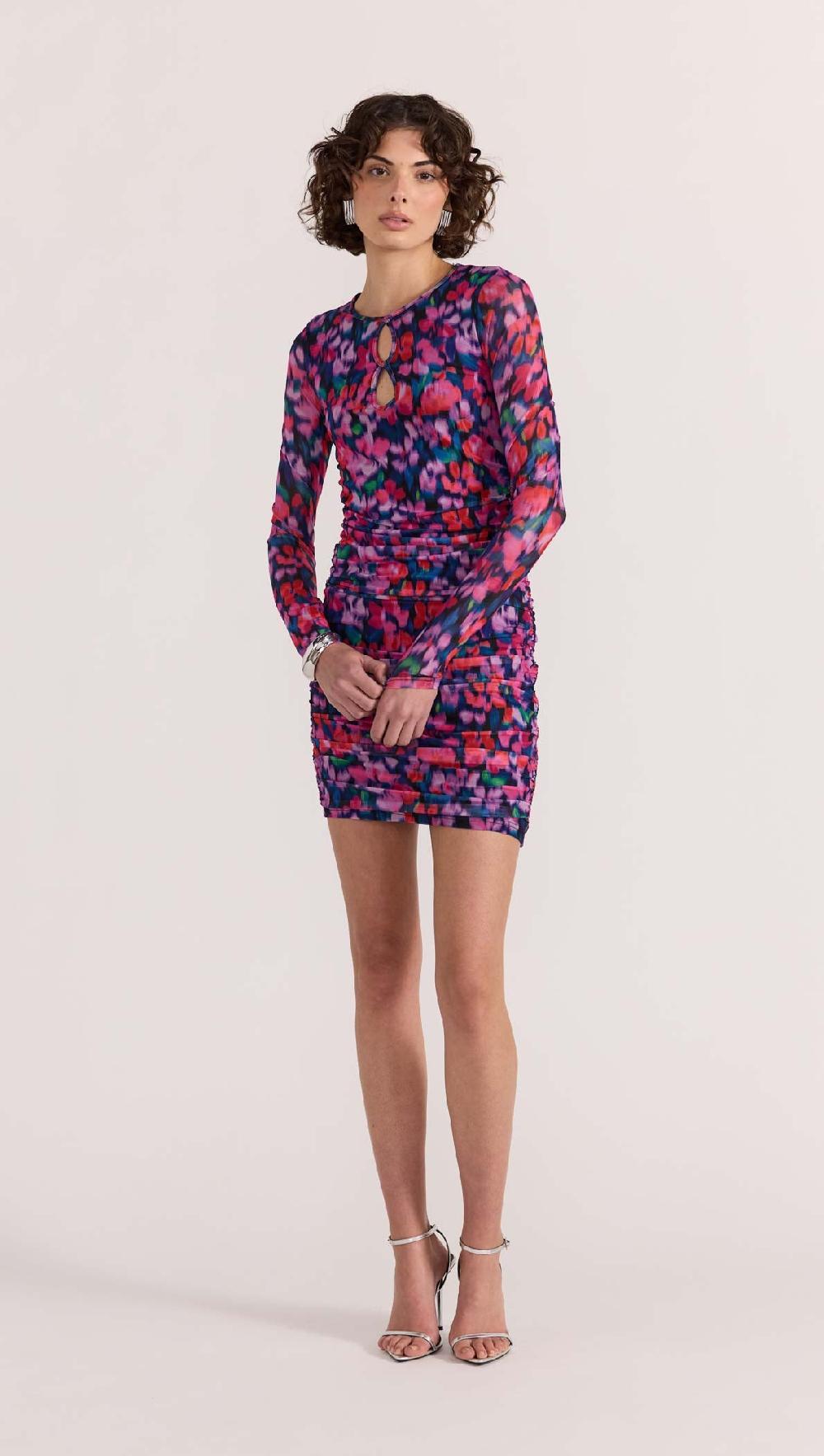 minkpink Calista Ruched Mesh Mini Dress - Final Sale