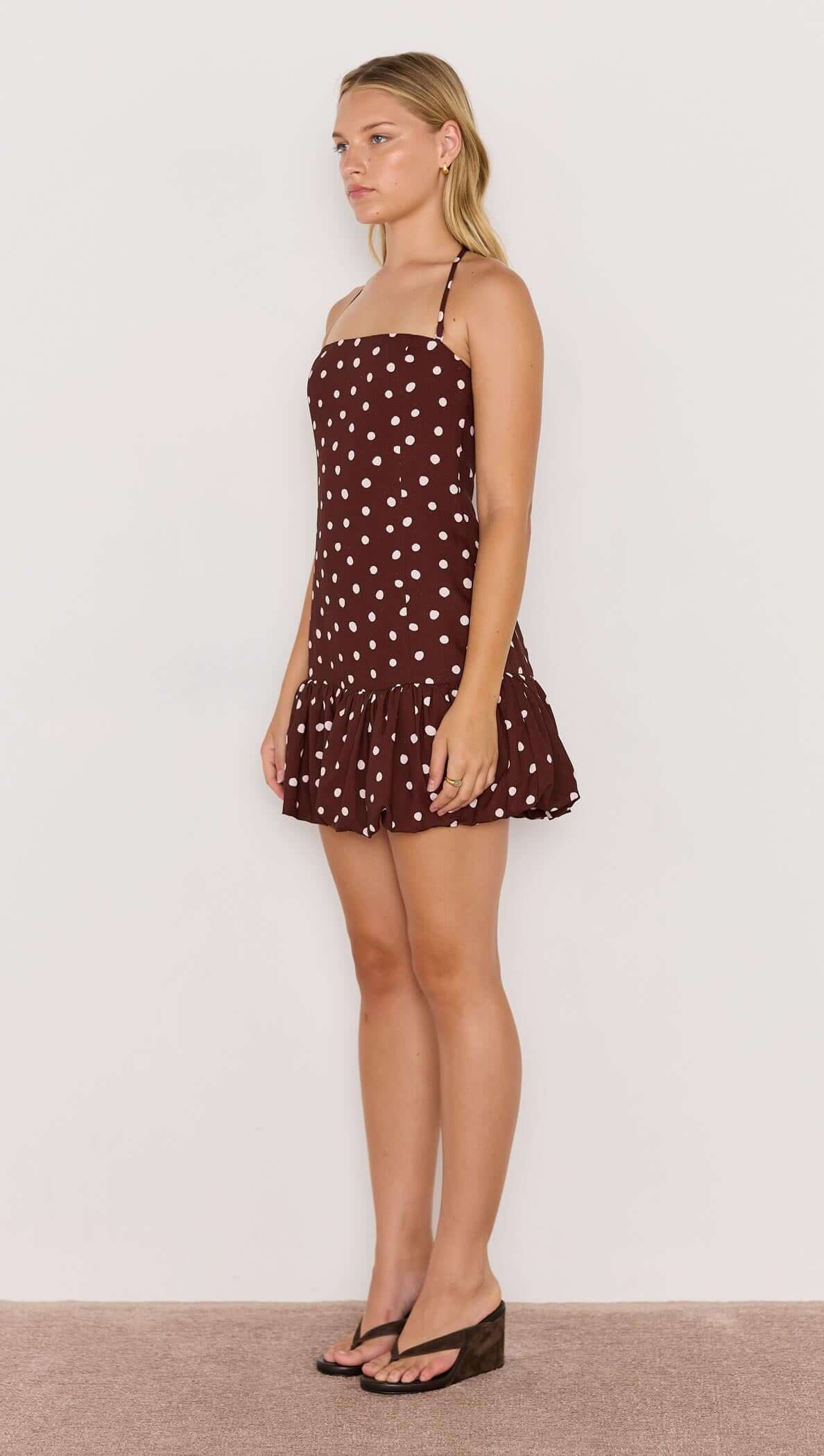 Minkpink Cedar Spot Bubble Mini Dress