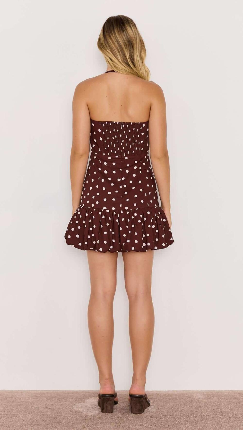 Minkpink Cedar Spot Bubble Mini Dress