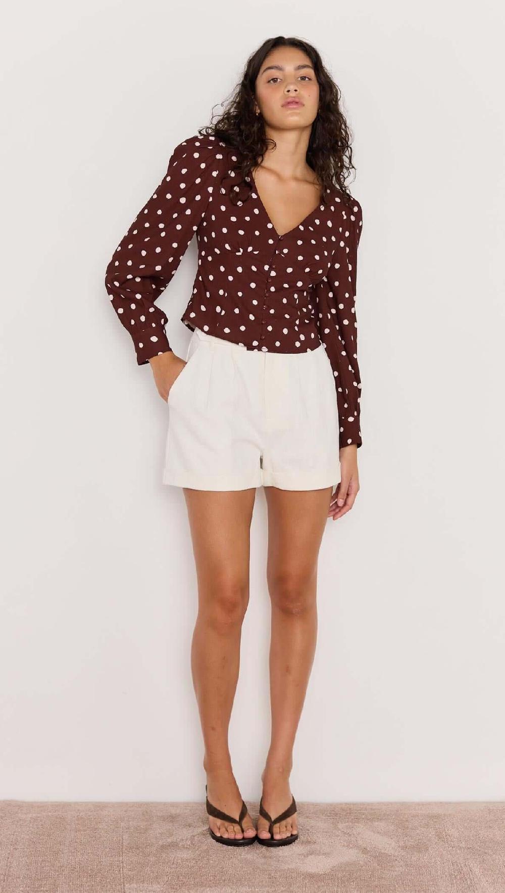 Minkpink Cedar Spot Corset Blouse