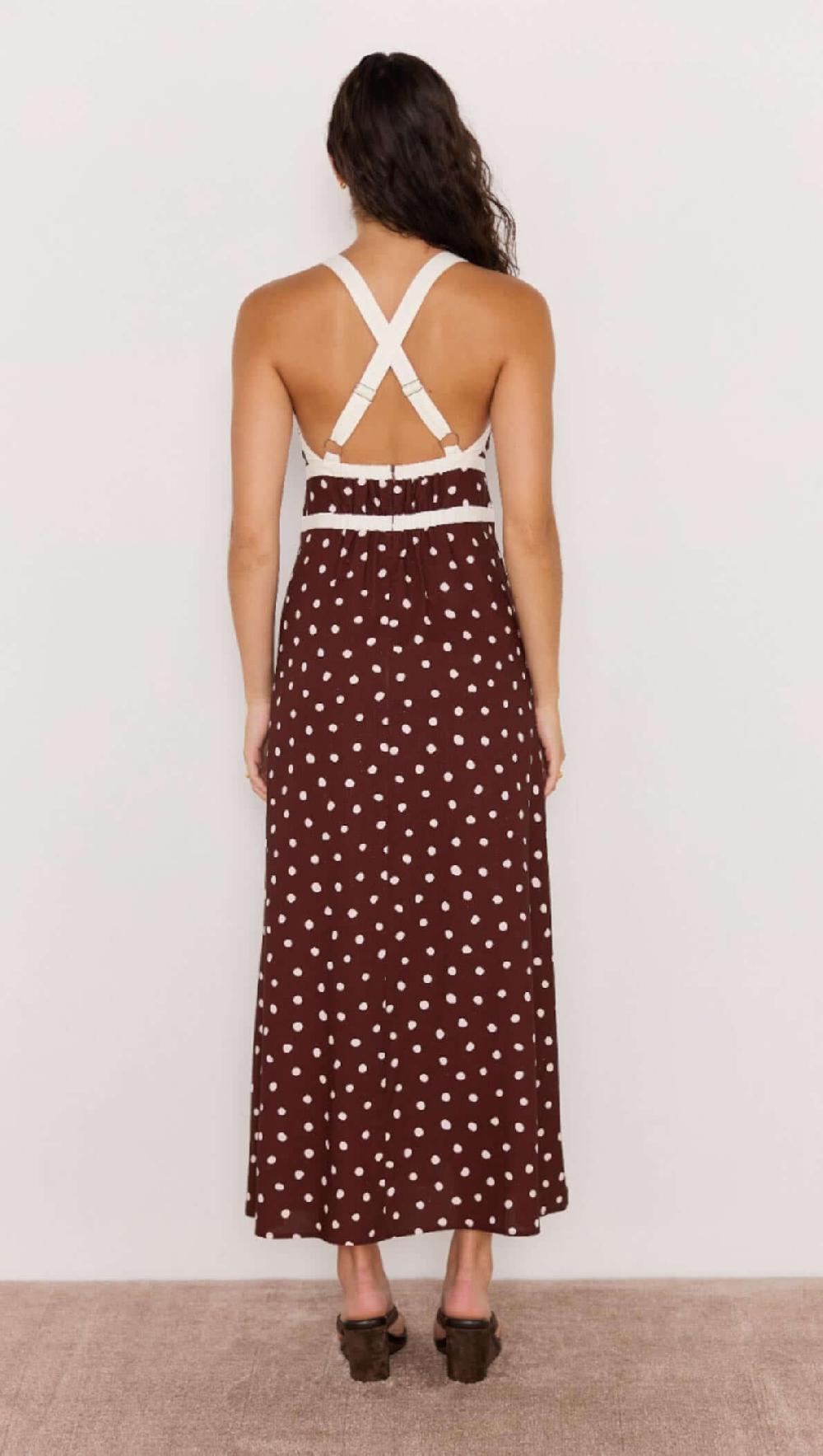 Minkpink Cedar Spot Cross Back Dress