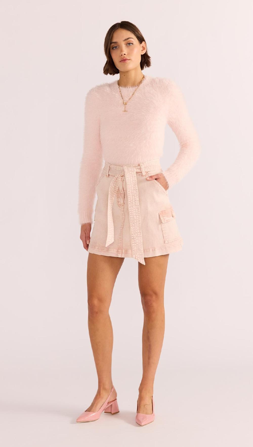 minkpink Dahlia Denim Mini Skirt