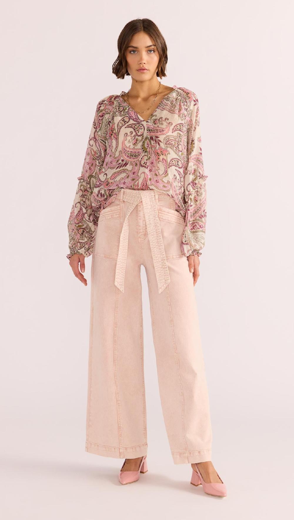 Minkpink Dahlia Denim Panel Jean