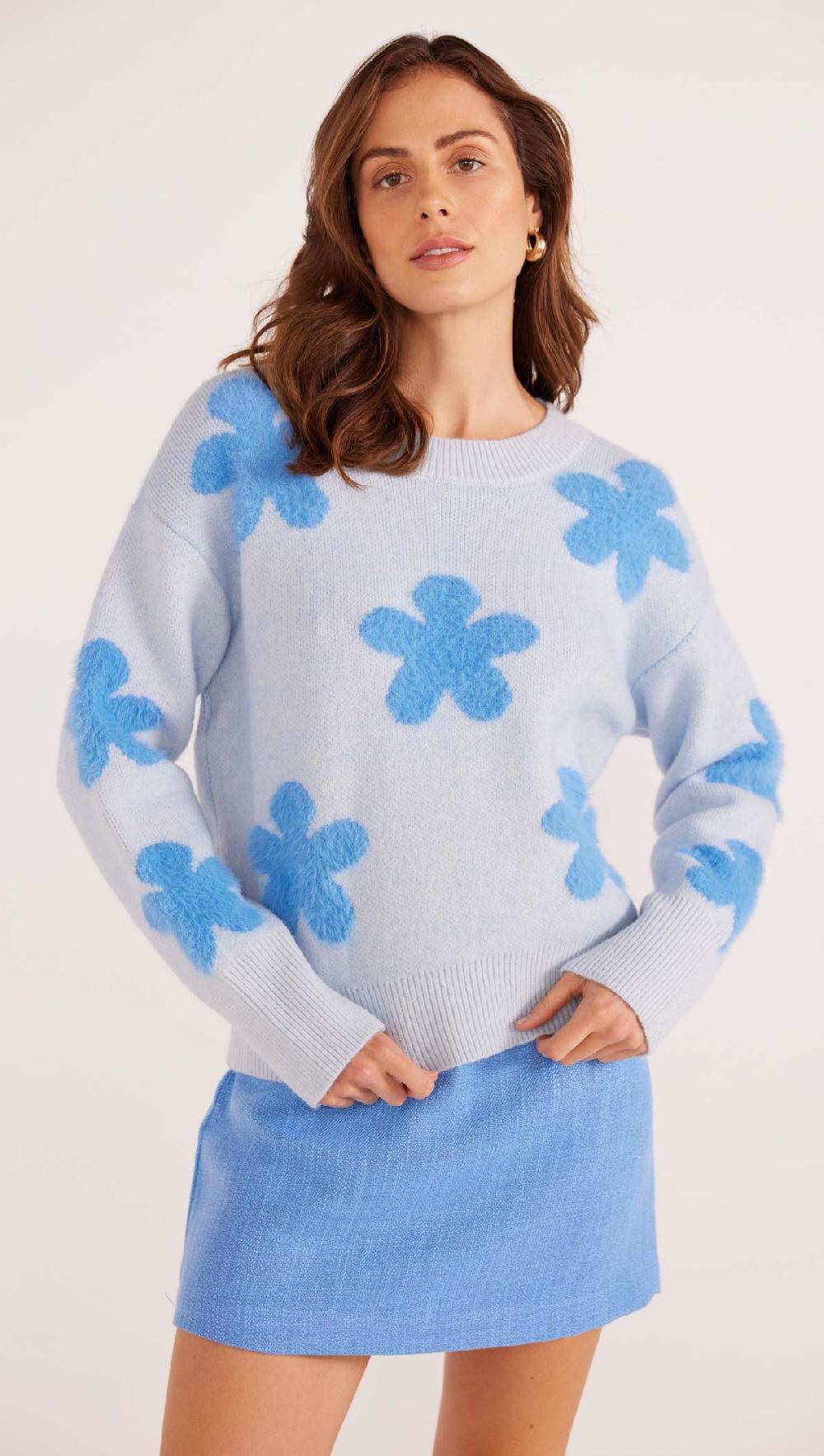 minkpink Daisy Fluffy Knit Jumper - Final Sale