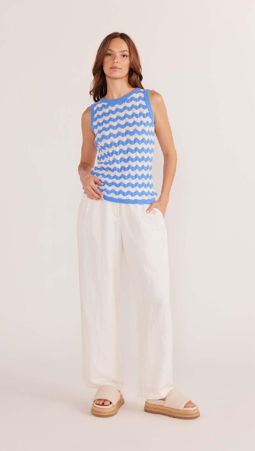 Minkpink Dina Stripe Knit Tank - Final Sale