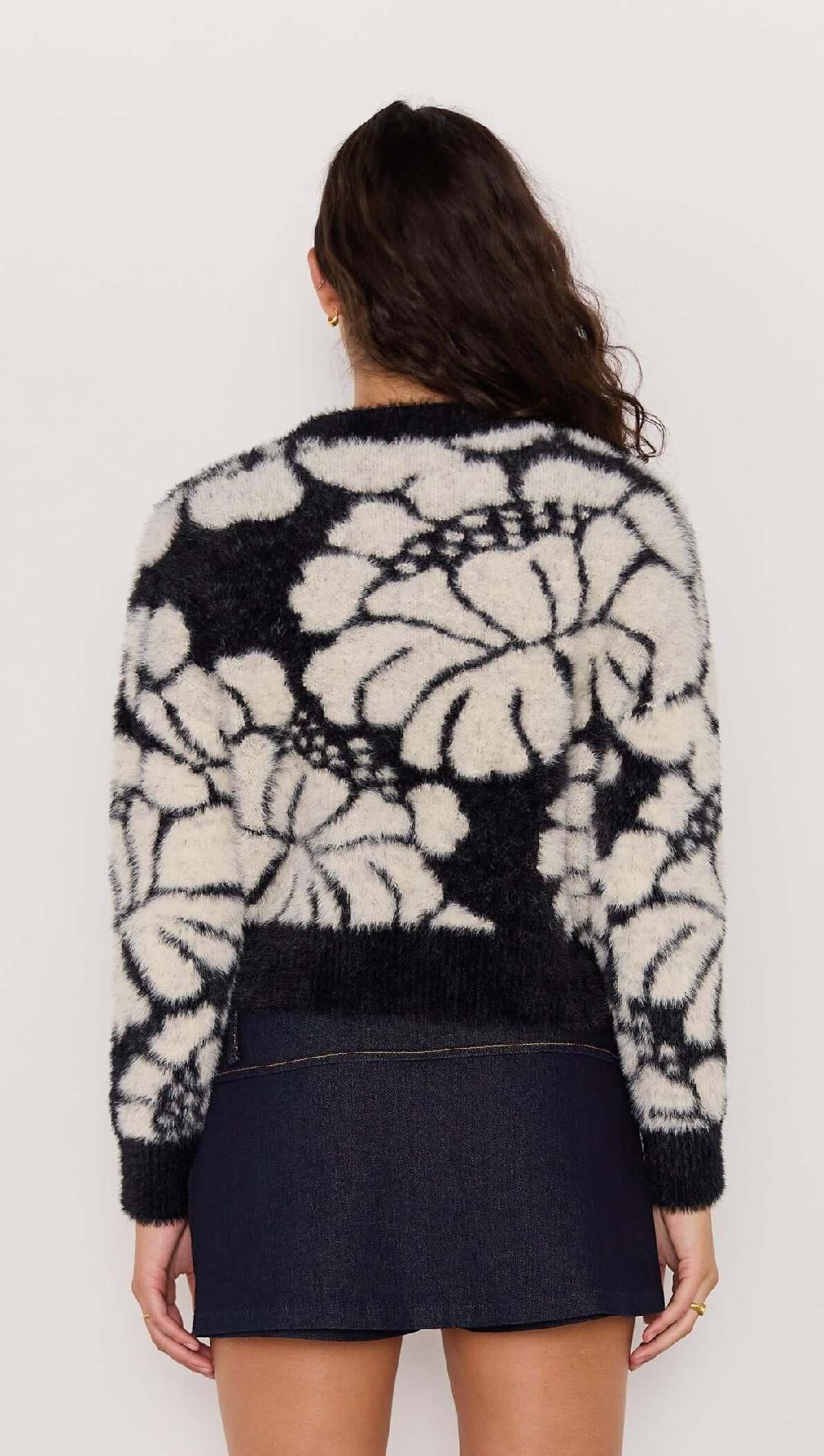 Minkpink Eden Intarzia Knit Sweater