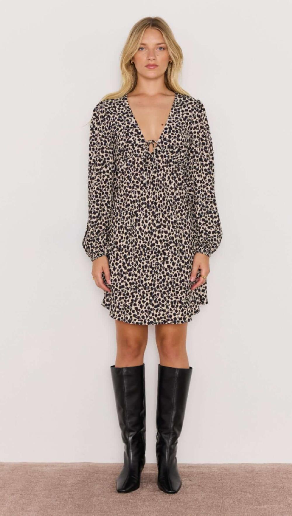 Minkpink Elka Long Sleeve Mini Dress