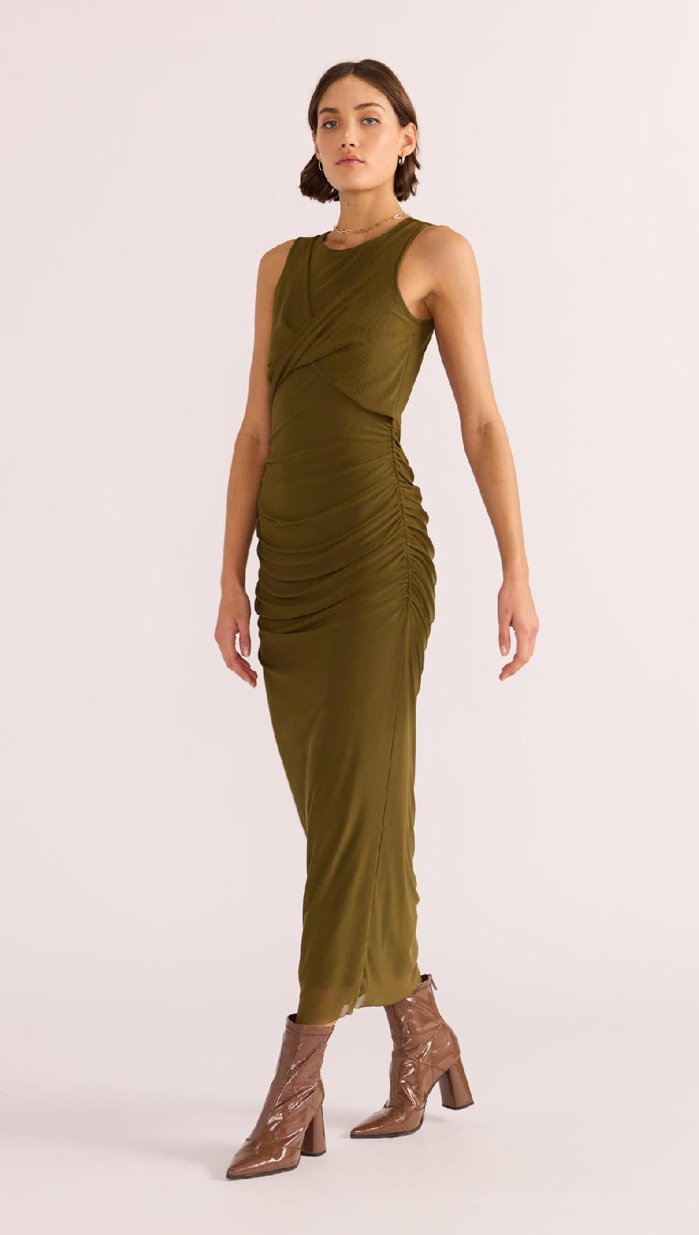 Minkpink Elodie Mesh Midi Dress
