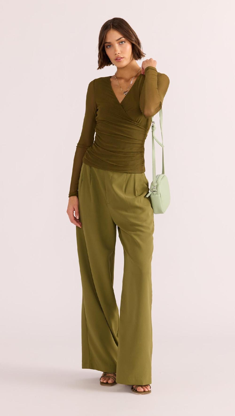 Minkpink Elodie Mesh Wrap Top