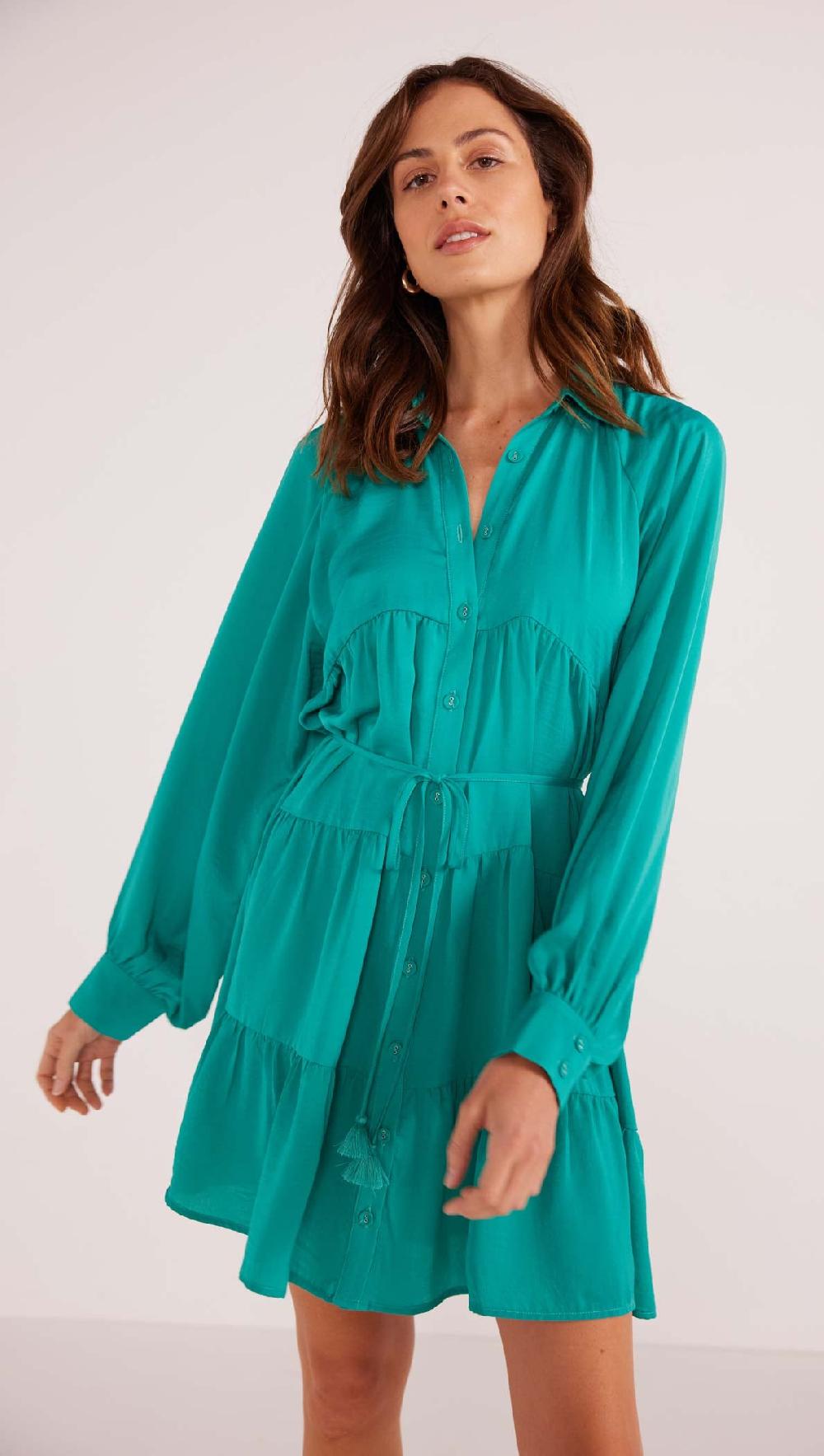 Minkpink Emma Tiered Shirt Dress - Final Sale