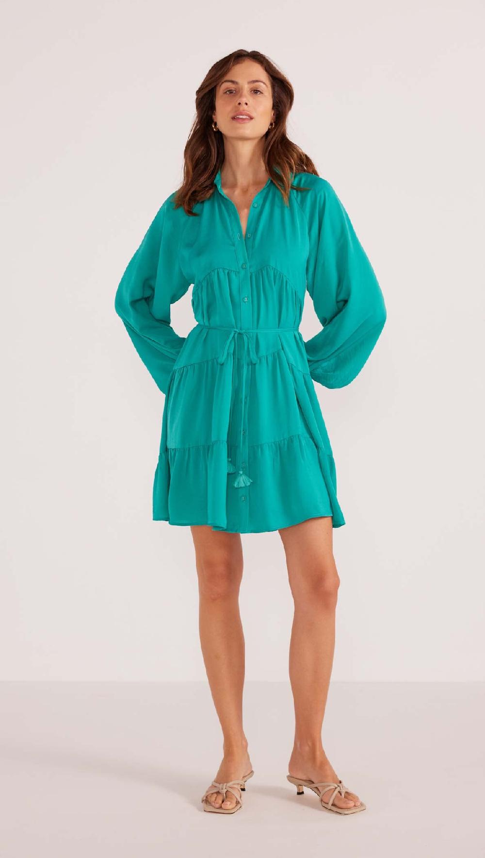 minkpink Emma Tiered Shirt Dress - Final Sale