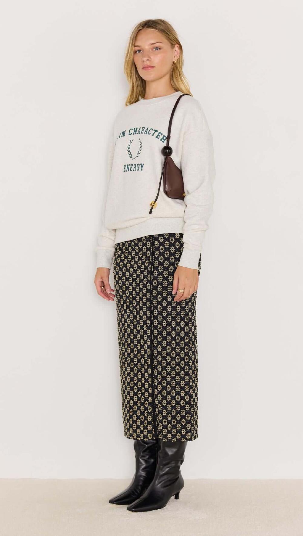 Minkpink Energy Grey Marle Sweater