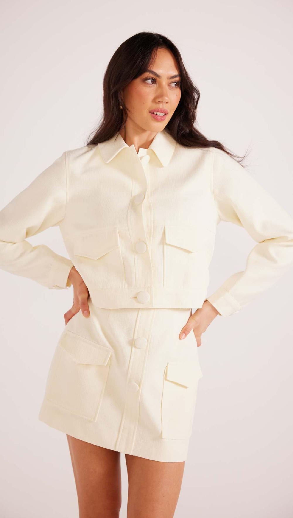 Minkpink Ezra Cropped Jacket - Final Sale