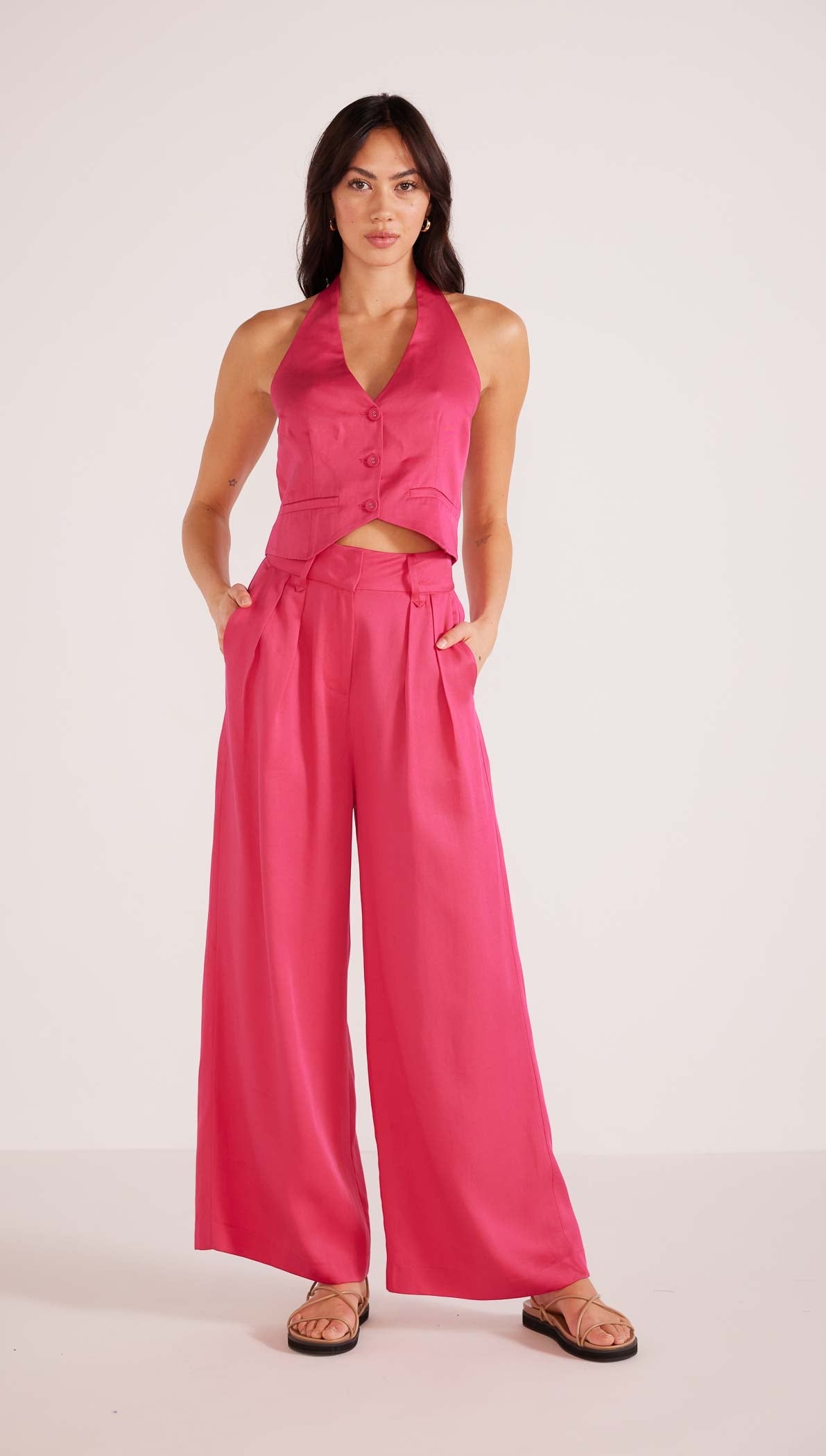 minkpink Fabella Wide Leg Pant - Final Sale