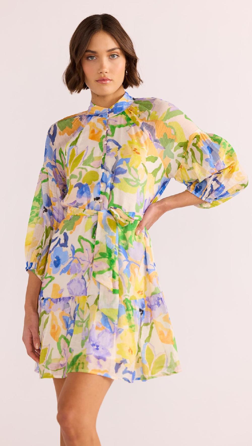 Minkpink Fable Blouson Mini Dress