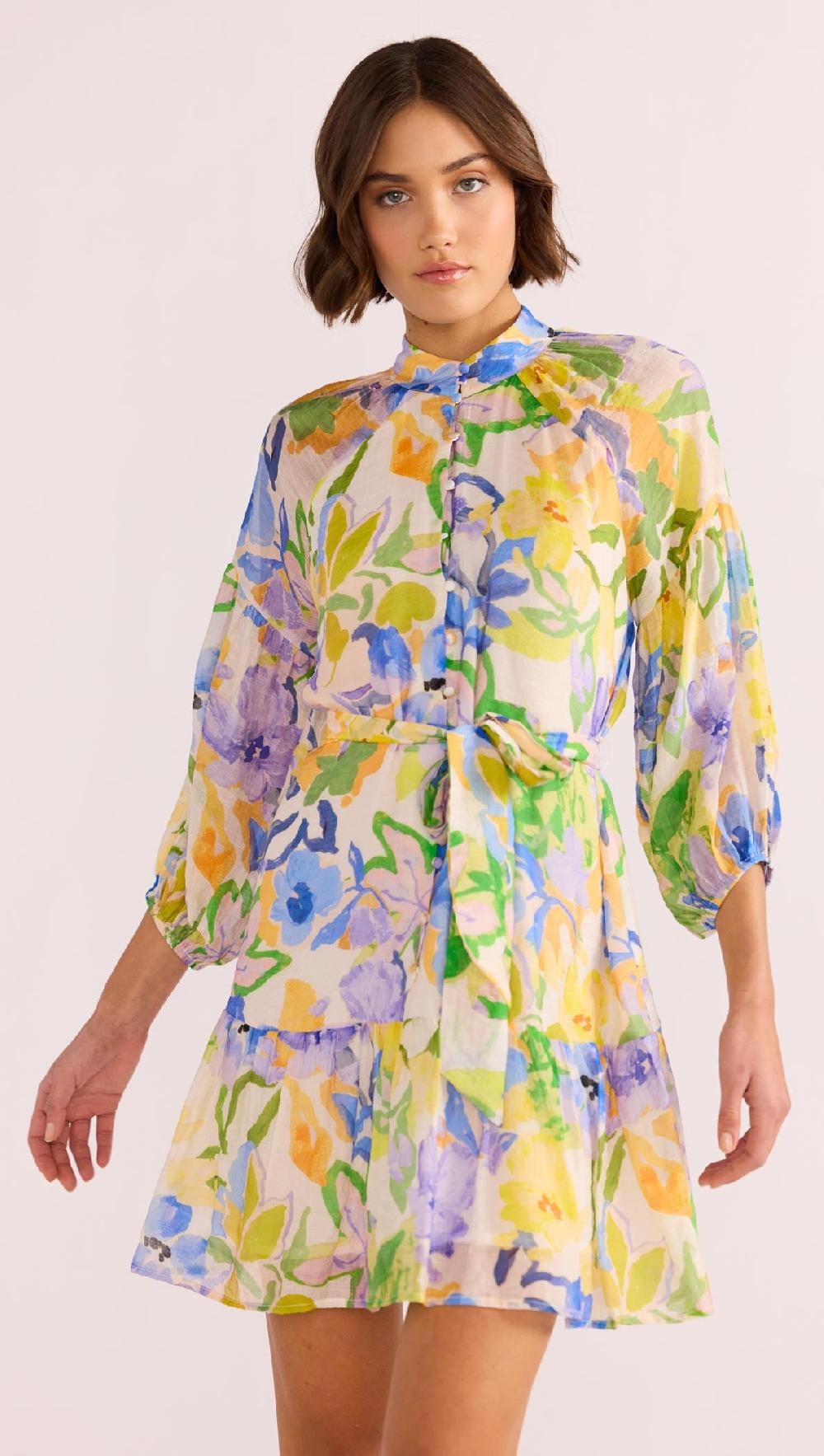 Minkpink Fable Blouson Mini Dress