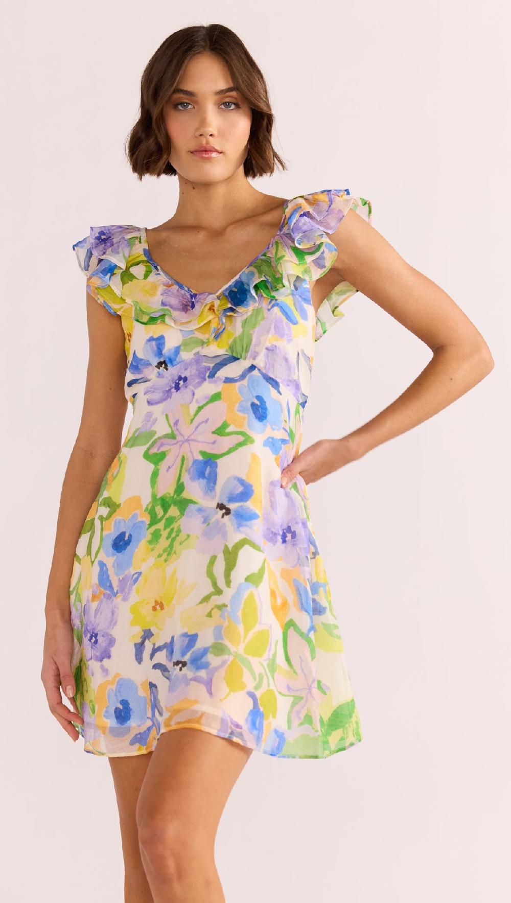 minkpink Fable Frill Mini Dress