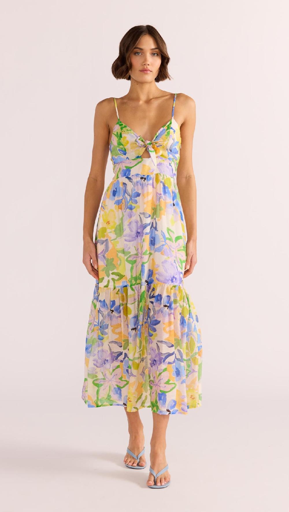 minkpink Fable Tie Midi Dress