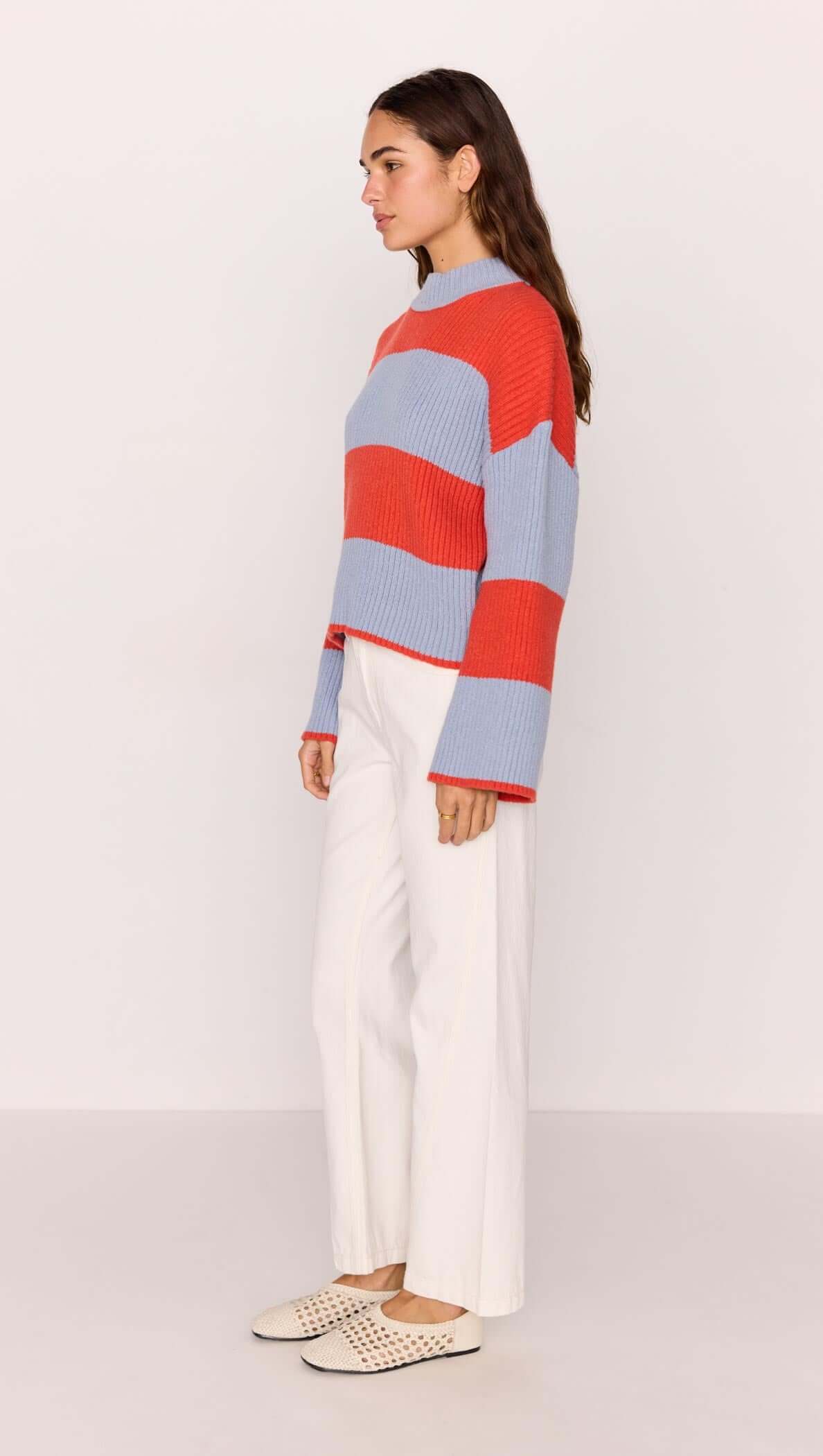 Minkpink Freja Stripe Chunky Knit Jumper