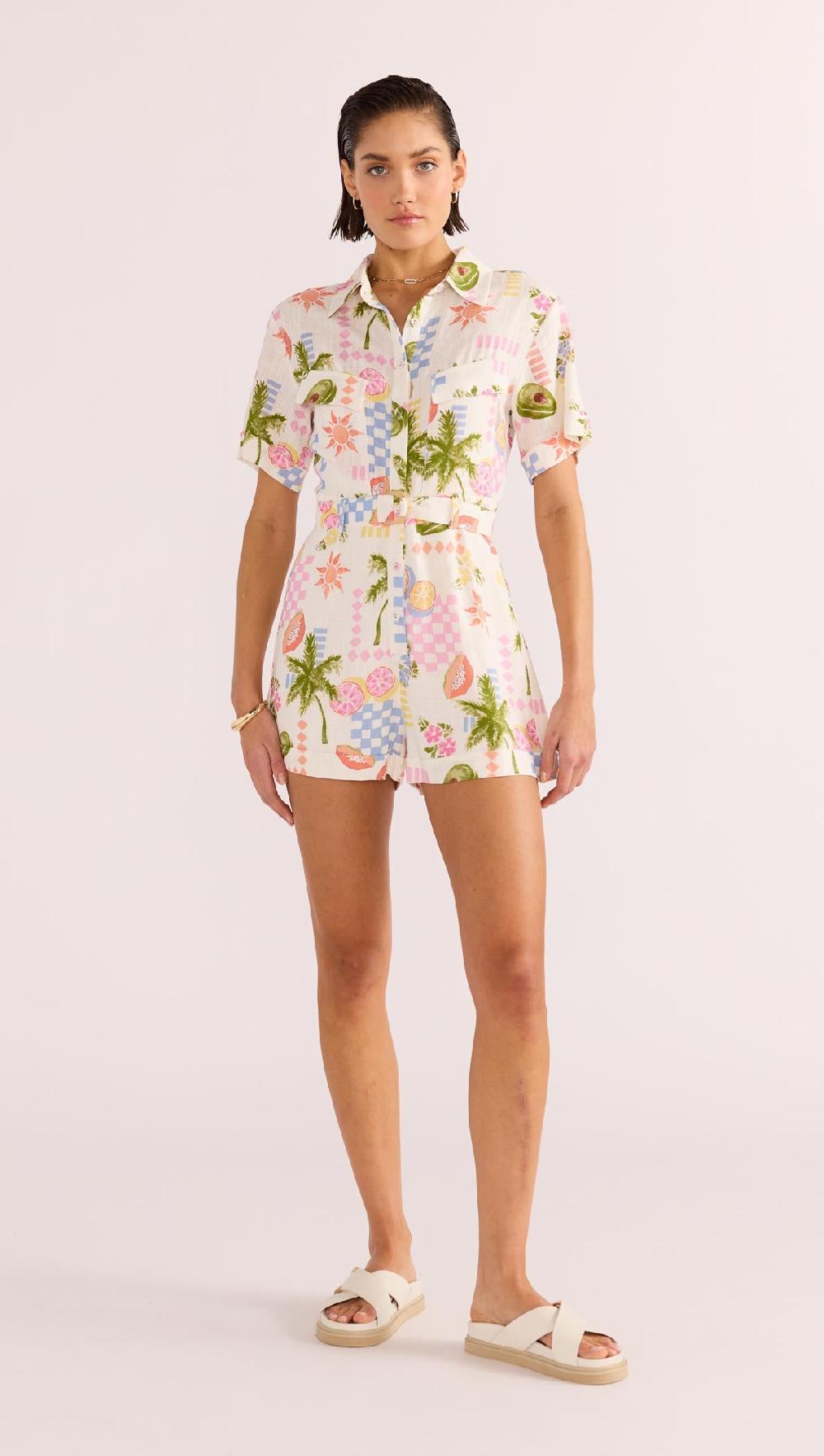 Minkpink Gracie Belted Playsuit