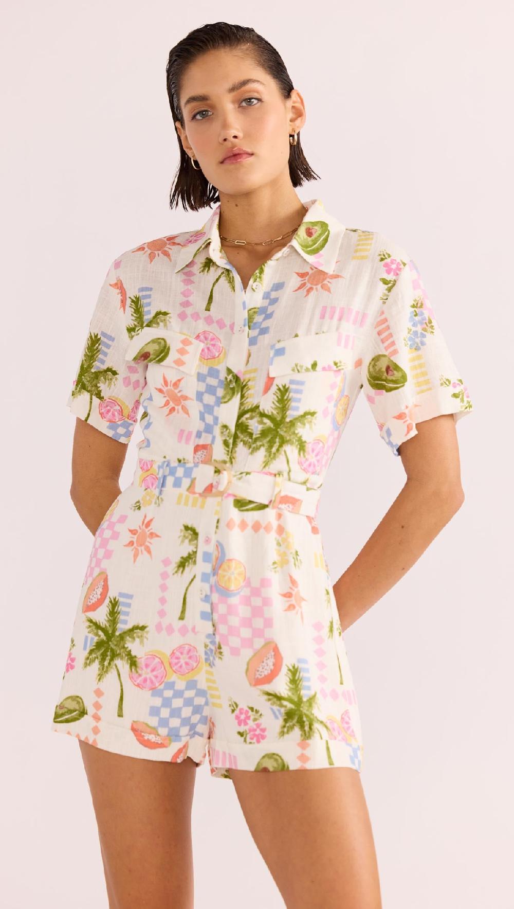 Minkpink Gracie Belted Playsuit