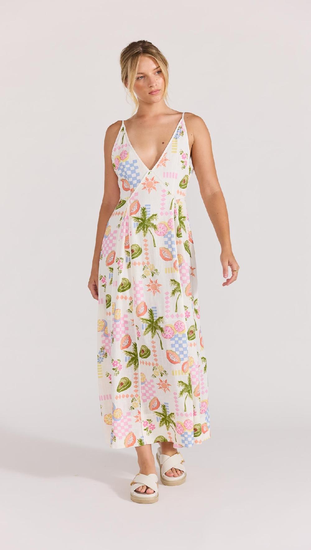 minkpink Gracie Panel Midi Dress