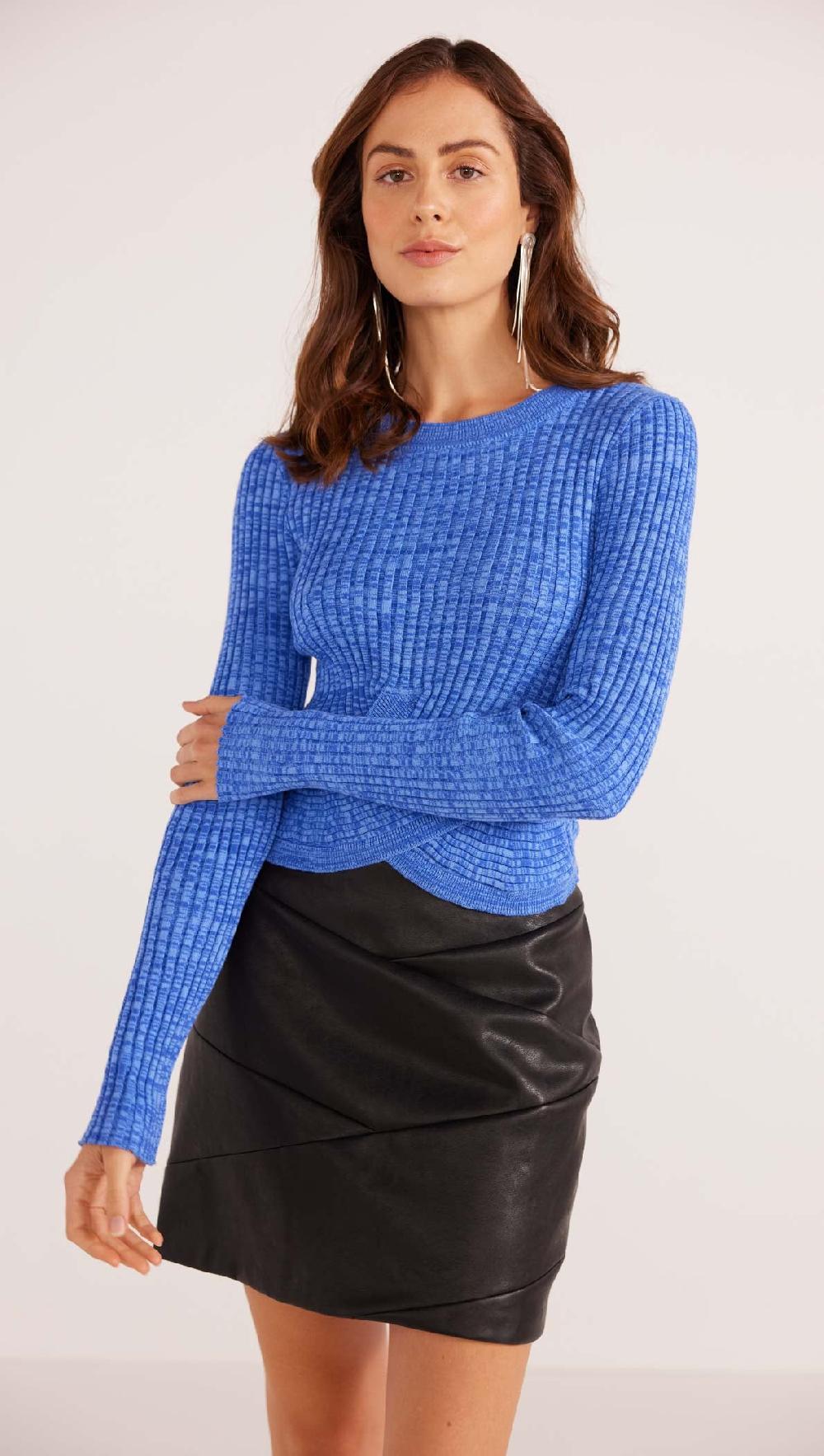 minkpink Harper Rib Knit Top - Final Sale