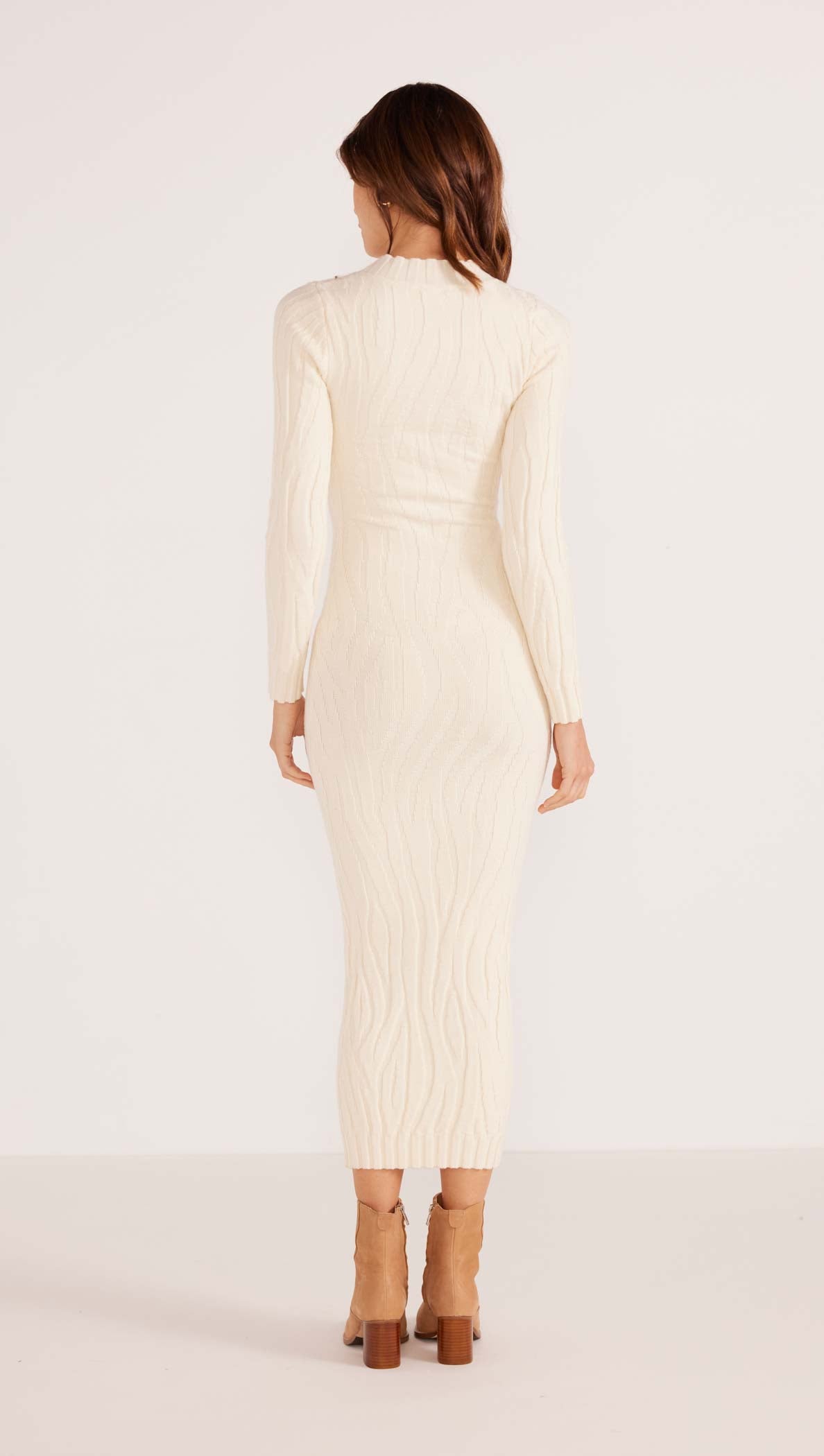 Minkpink Hazel Textured Knit Midi Dress - Final Sale