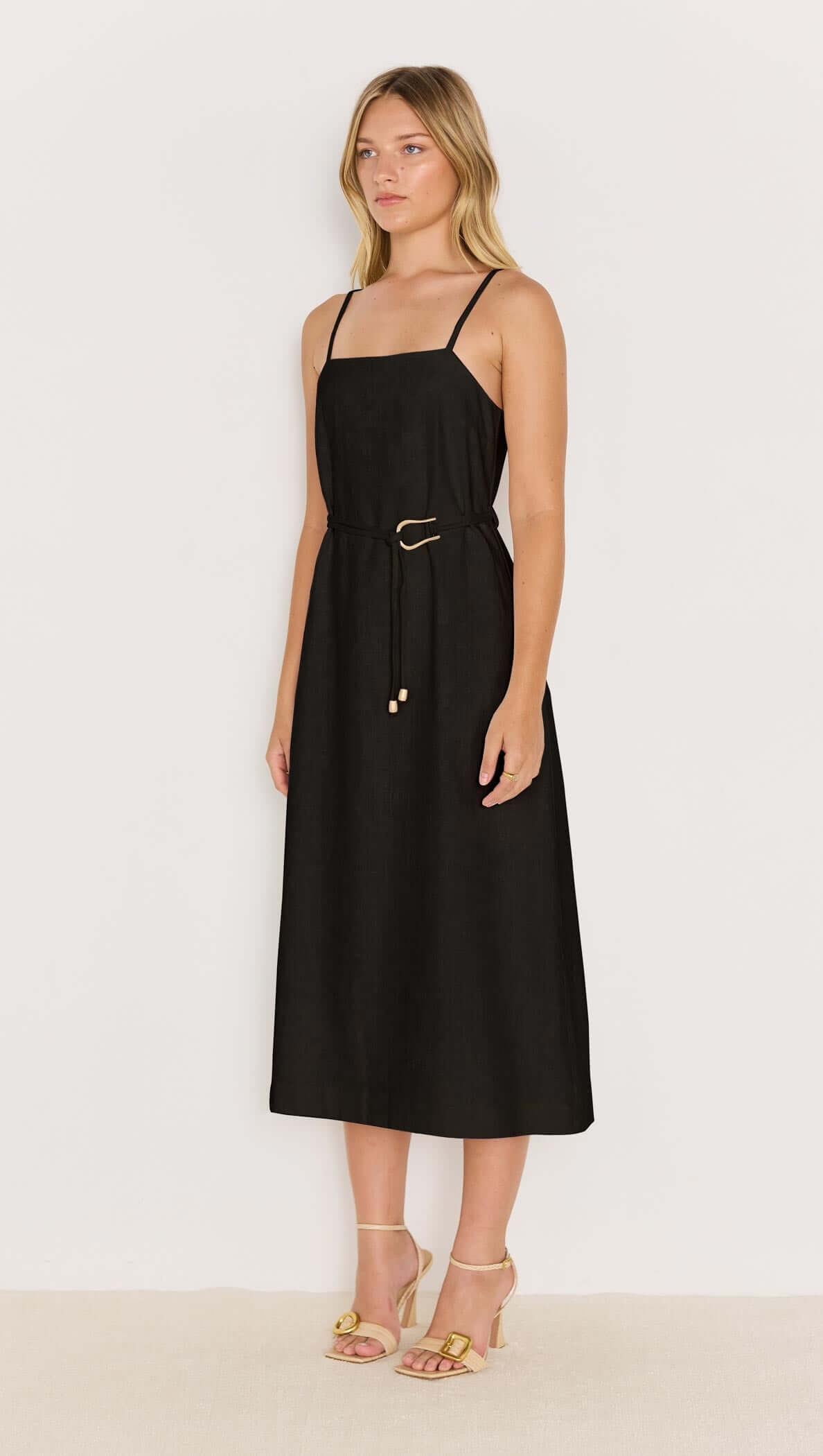 Minkpink Irena Belted Sundress - Black