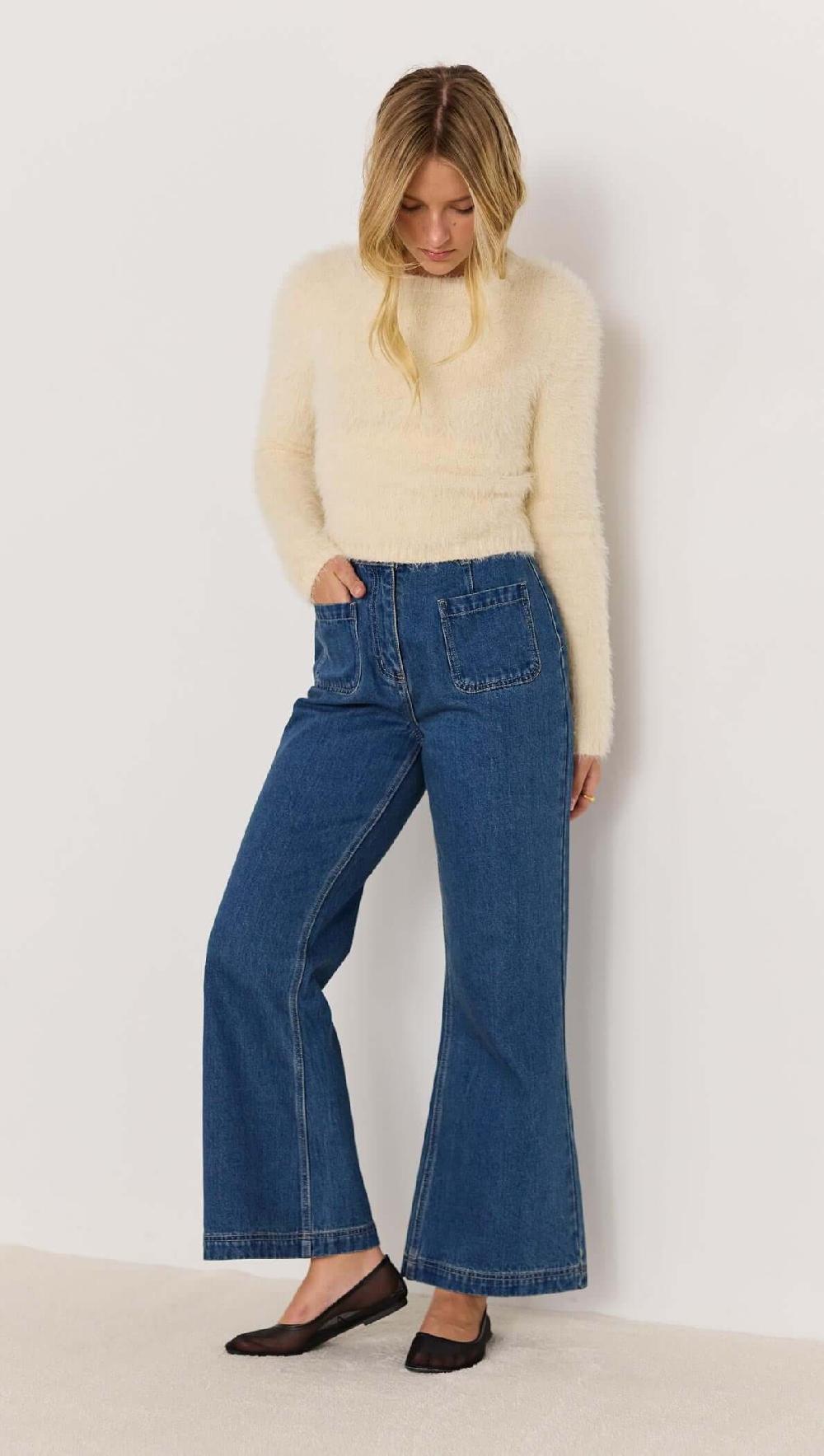 Minkpink Irena Fluffy Sweater - Cream