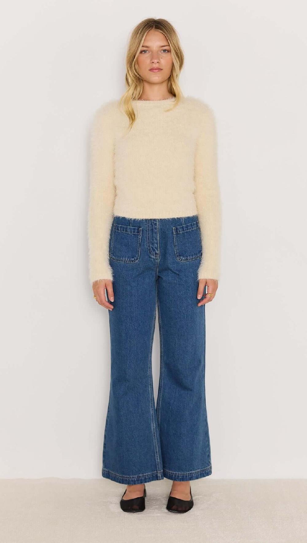 Minkpink Irena Fluffy Sweater - Cream