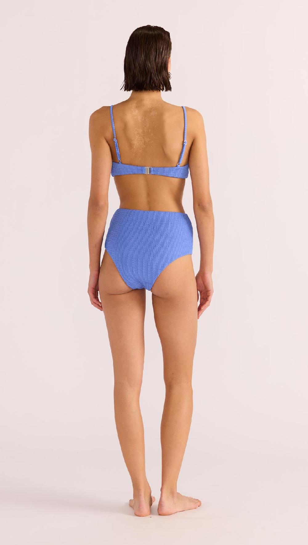 Minkpink Irina High Bikini Pant - Blue