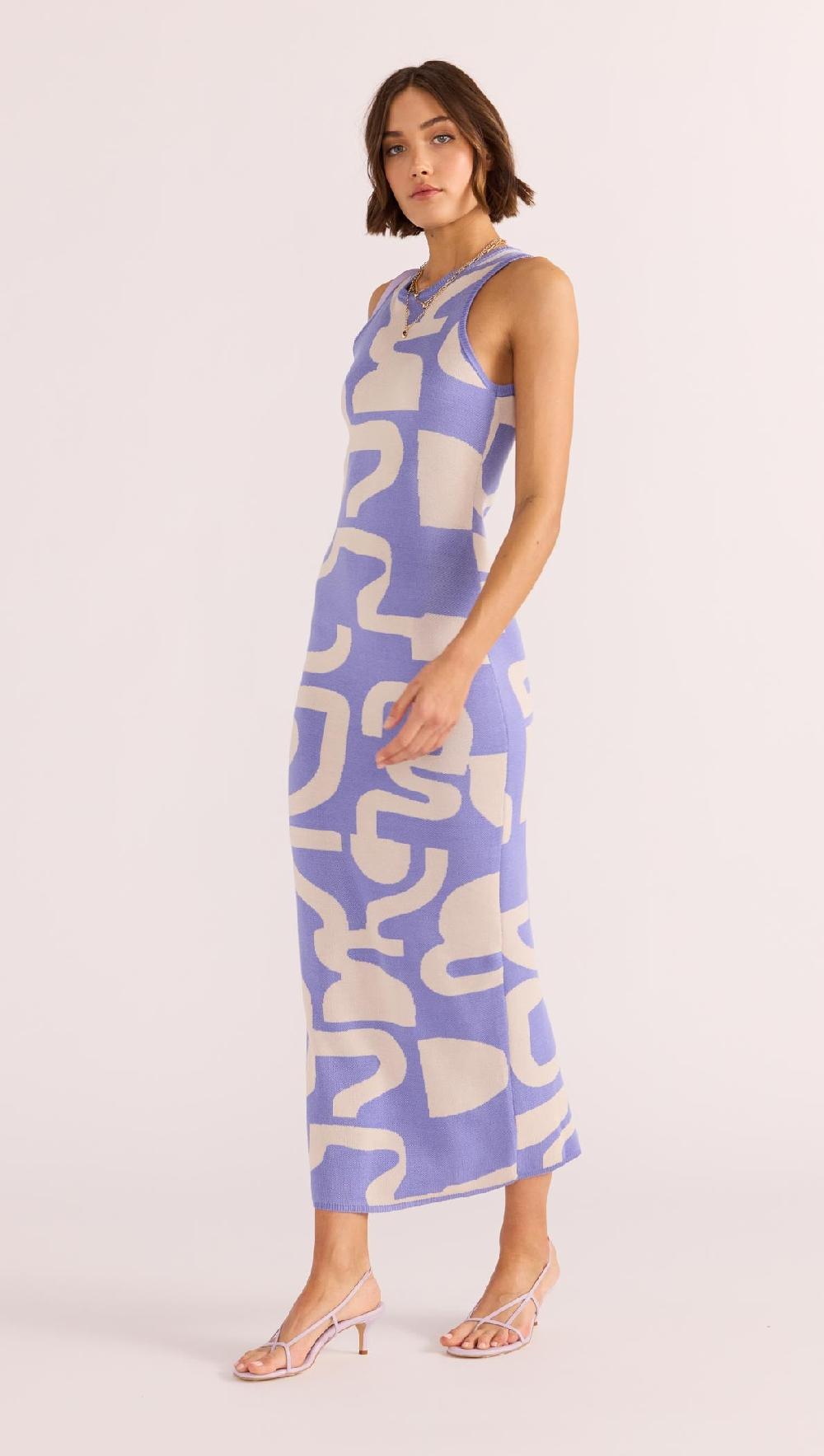 minkpink Iris Intarsia Knit Midi Dress