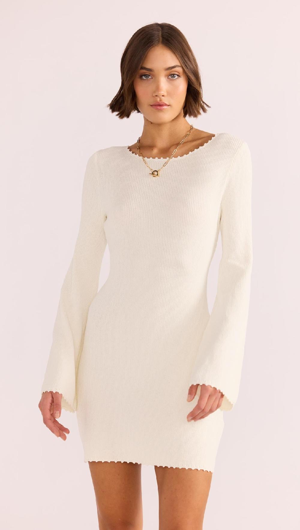 Minkpink Isla Boucle Knit Mini Dress
