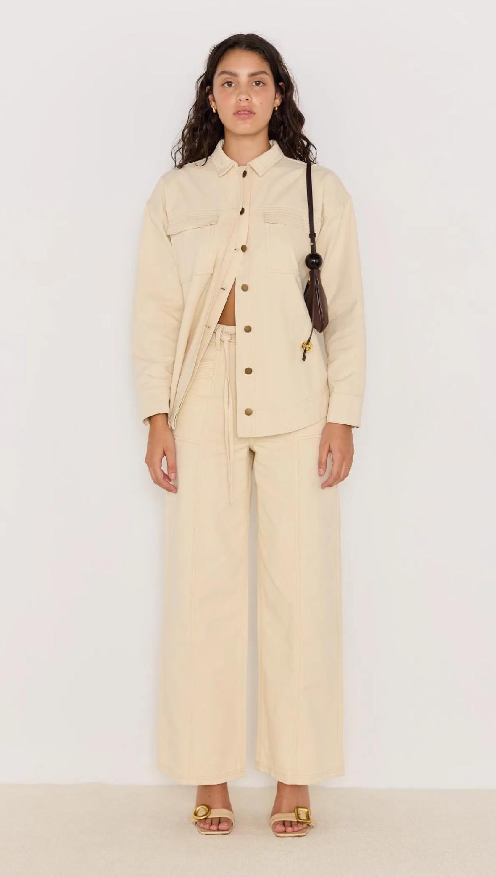 minkpink Jane Drill Straight Leg Pant