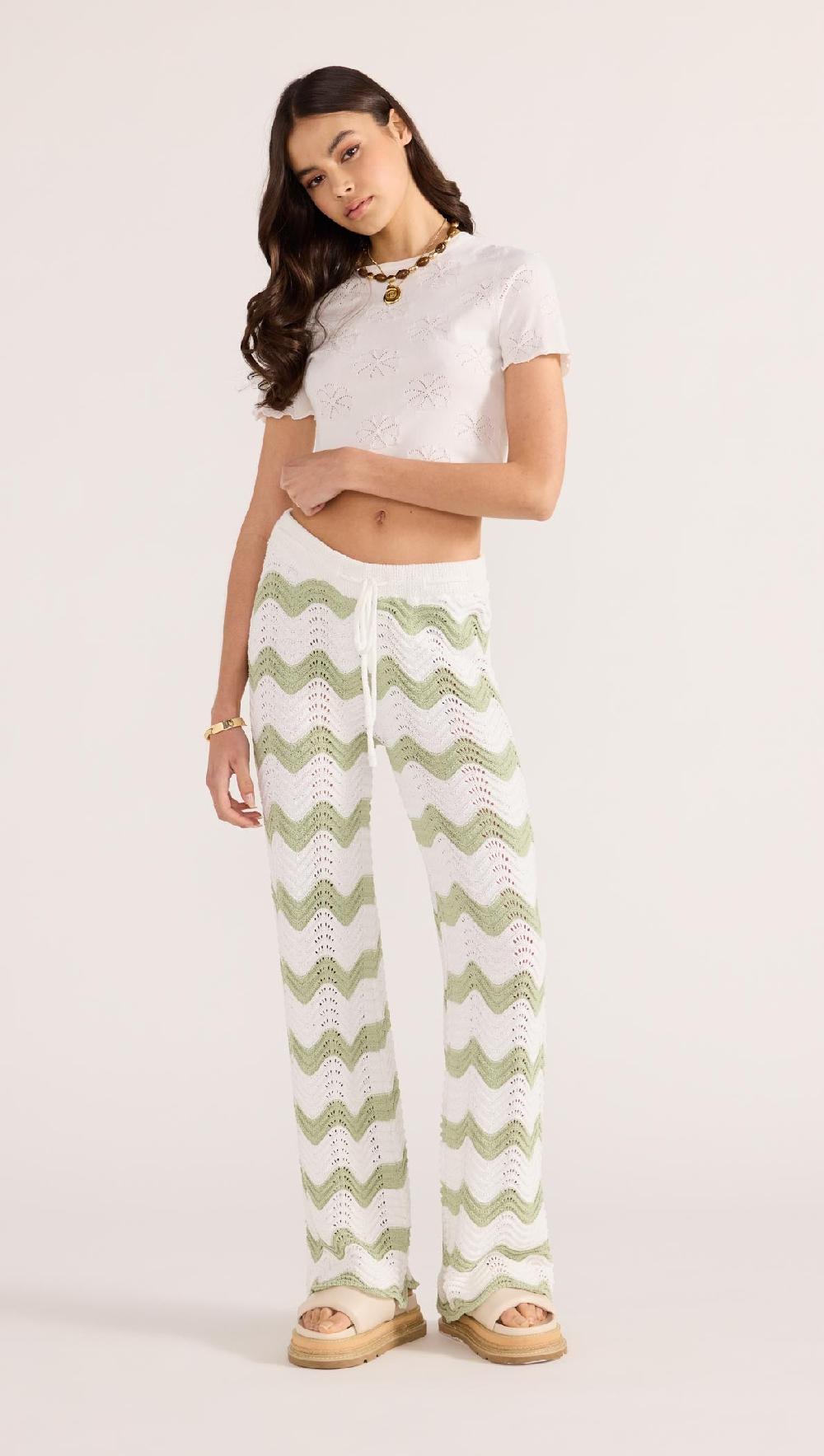 Minkpink Jayden Crochet Wave Pant
