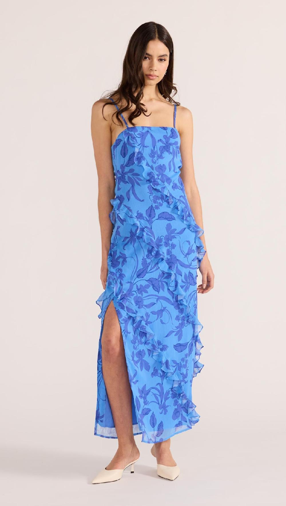 Minkpink Jeanne Ruffle Maxi Dress