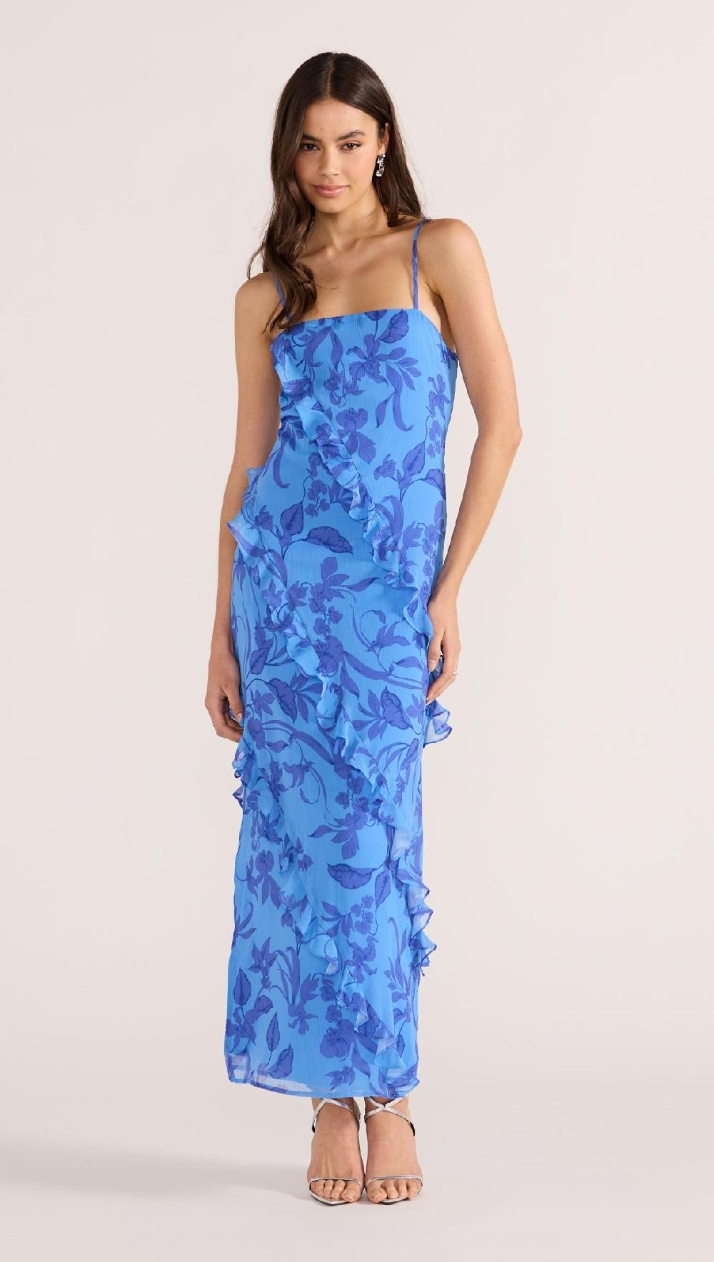 minkpink Jeanne Ruffle Maxi Dress