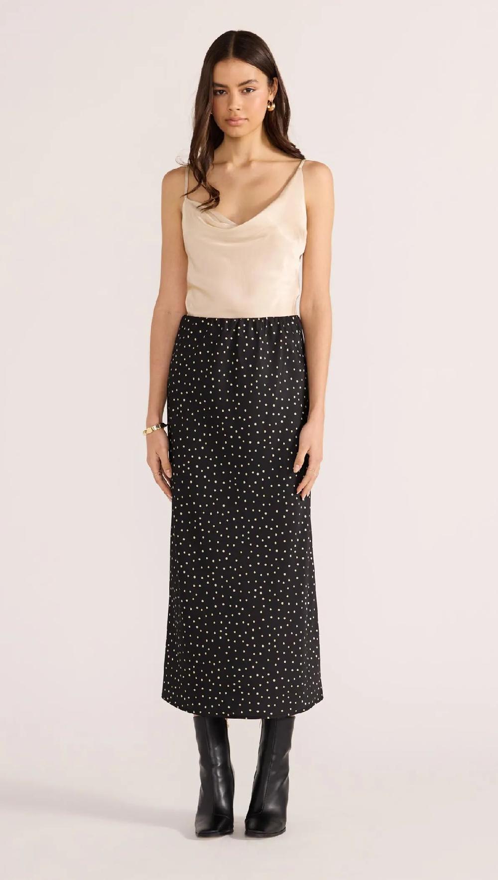 Minkpink Jemma Polka Bias Midi Skirt