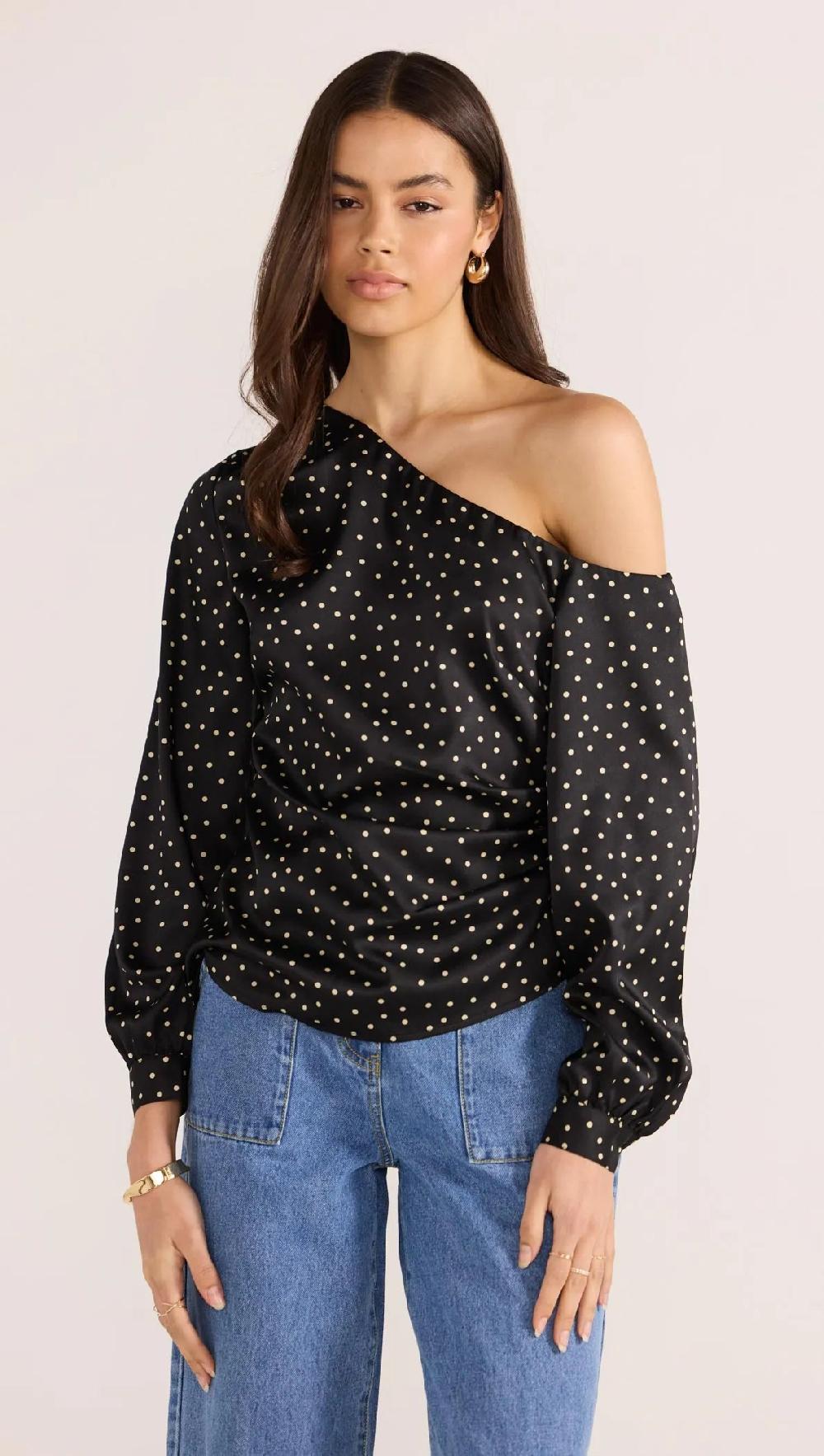 Minkpink Jemma Polka Blouse