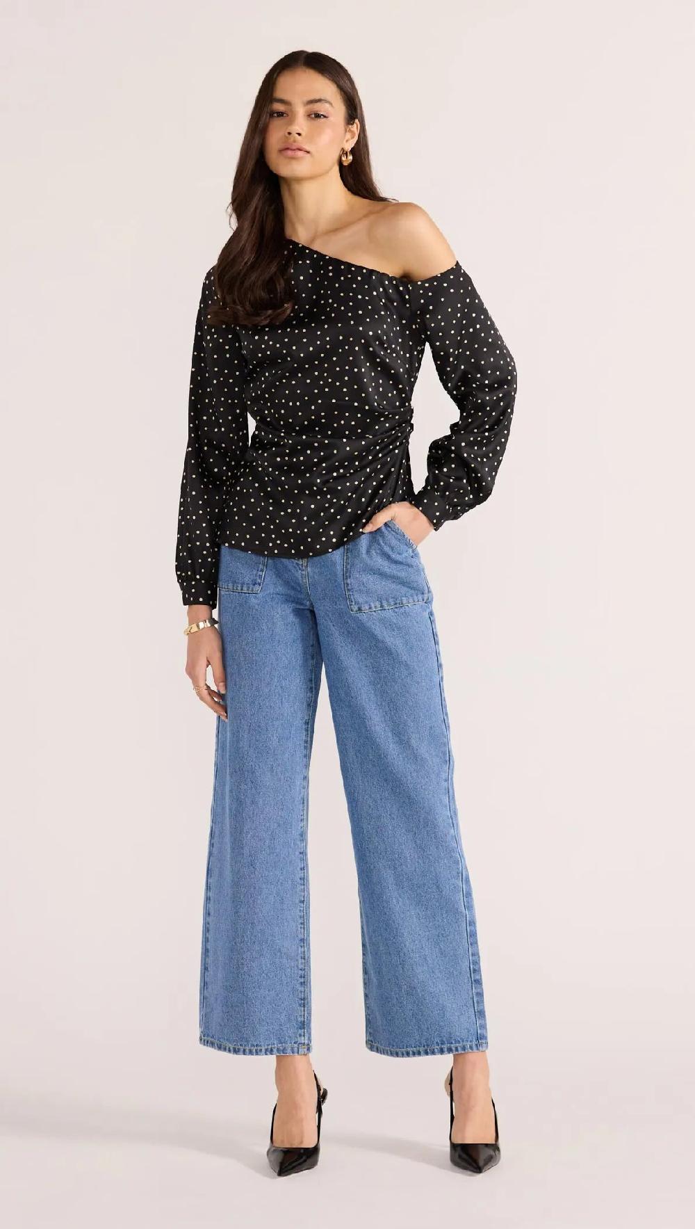 minkpink Jemma Polka Blouse