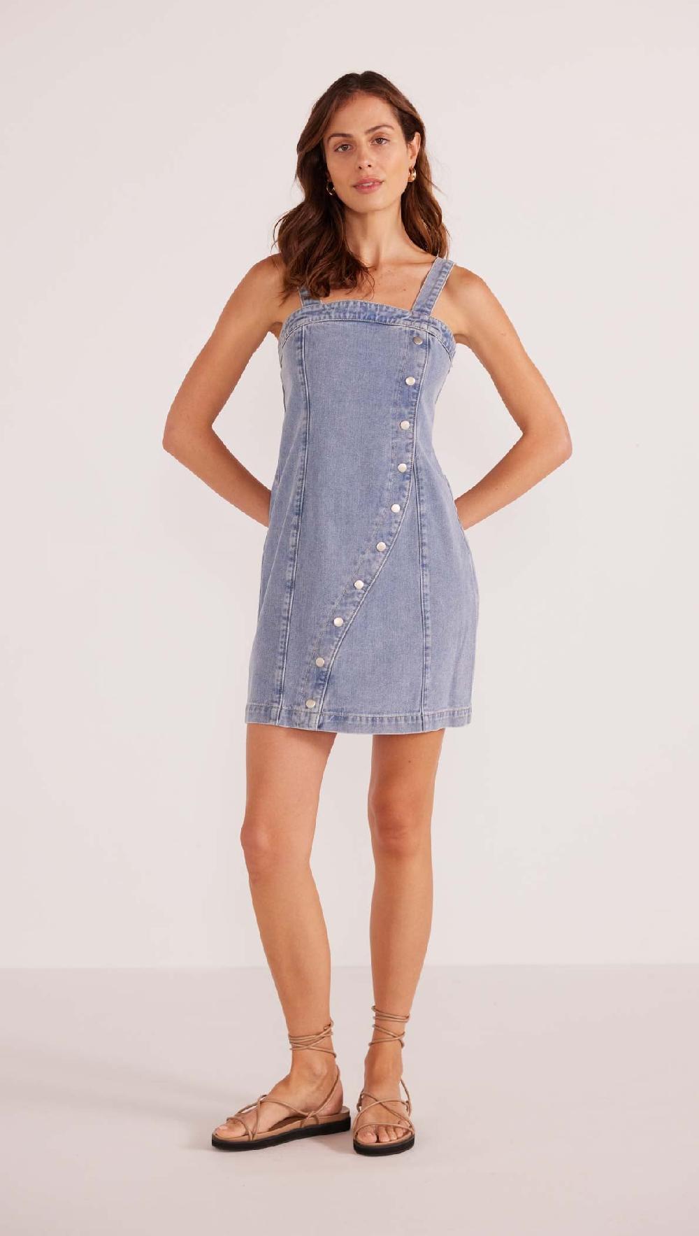 minkpink Jessie Denim Mini Dress - Final Sale