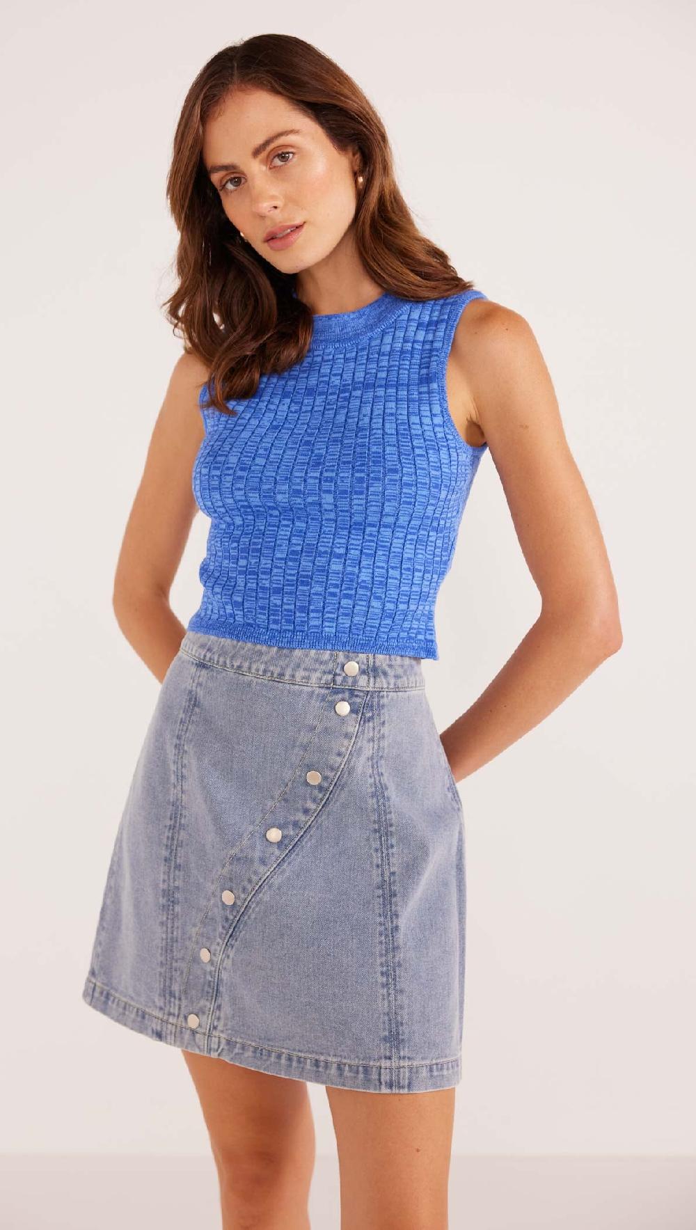 minkpink Jessie Denim Mini Skirt - Final Sale