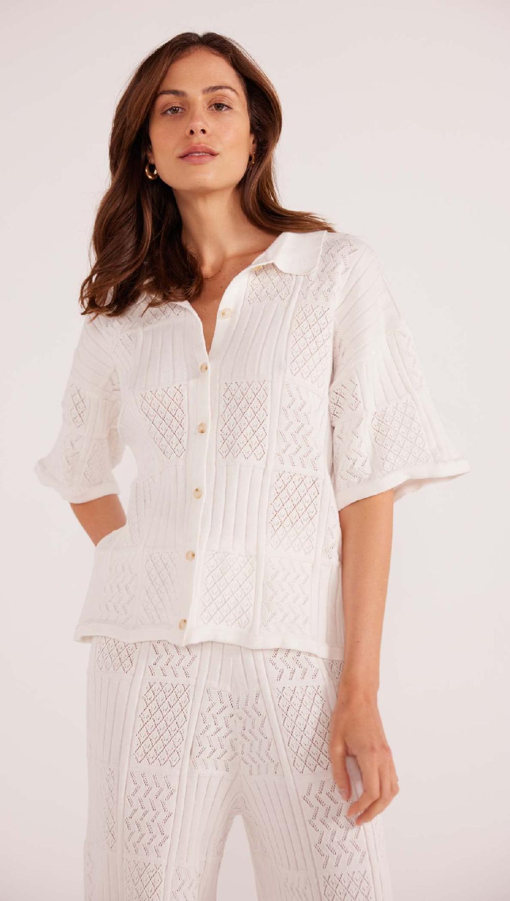 minkpink Kacey Knit Shirt - Final Sale