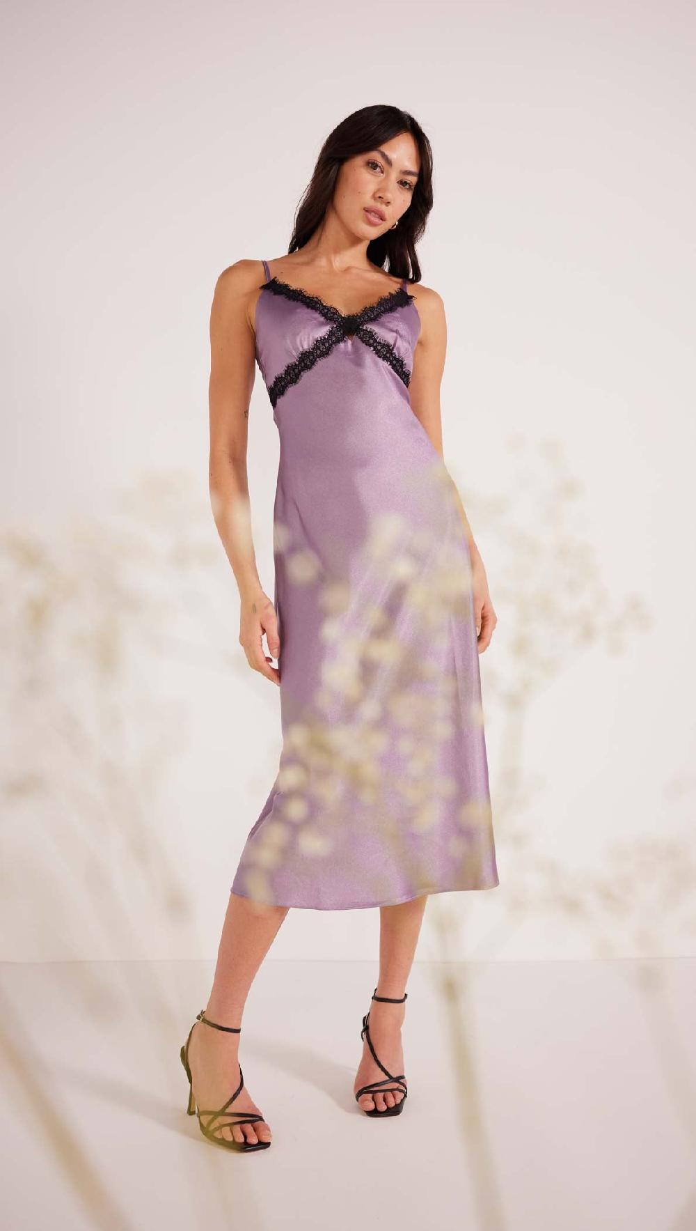 minkpink Lillian Lace Trim Midi Dress - Final Sale