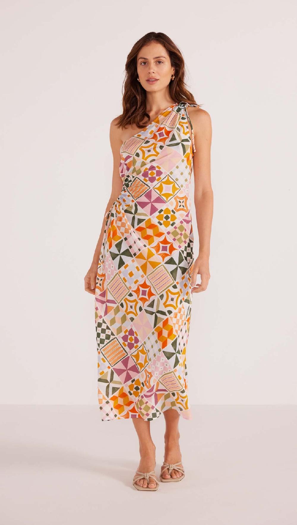 Minkpink Louisa One Shoulder Midi Dress - Final Sale