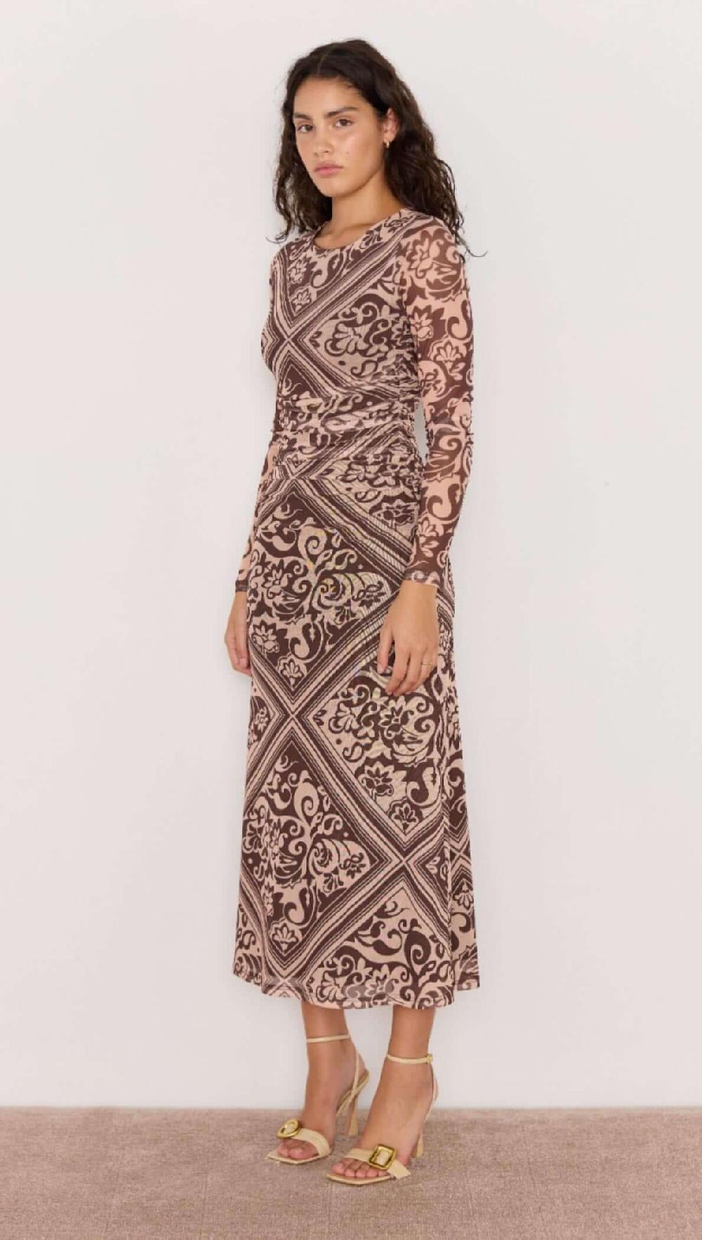 Minkpink Lumi Mesh Midi Dress