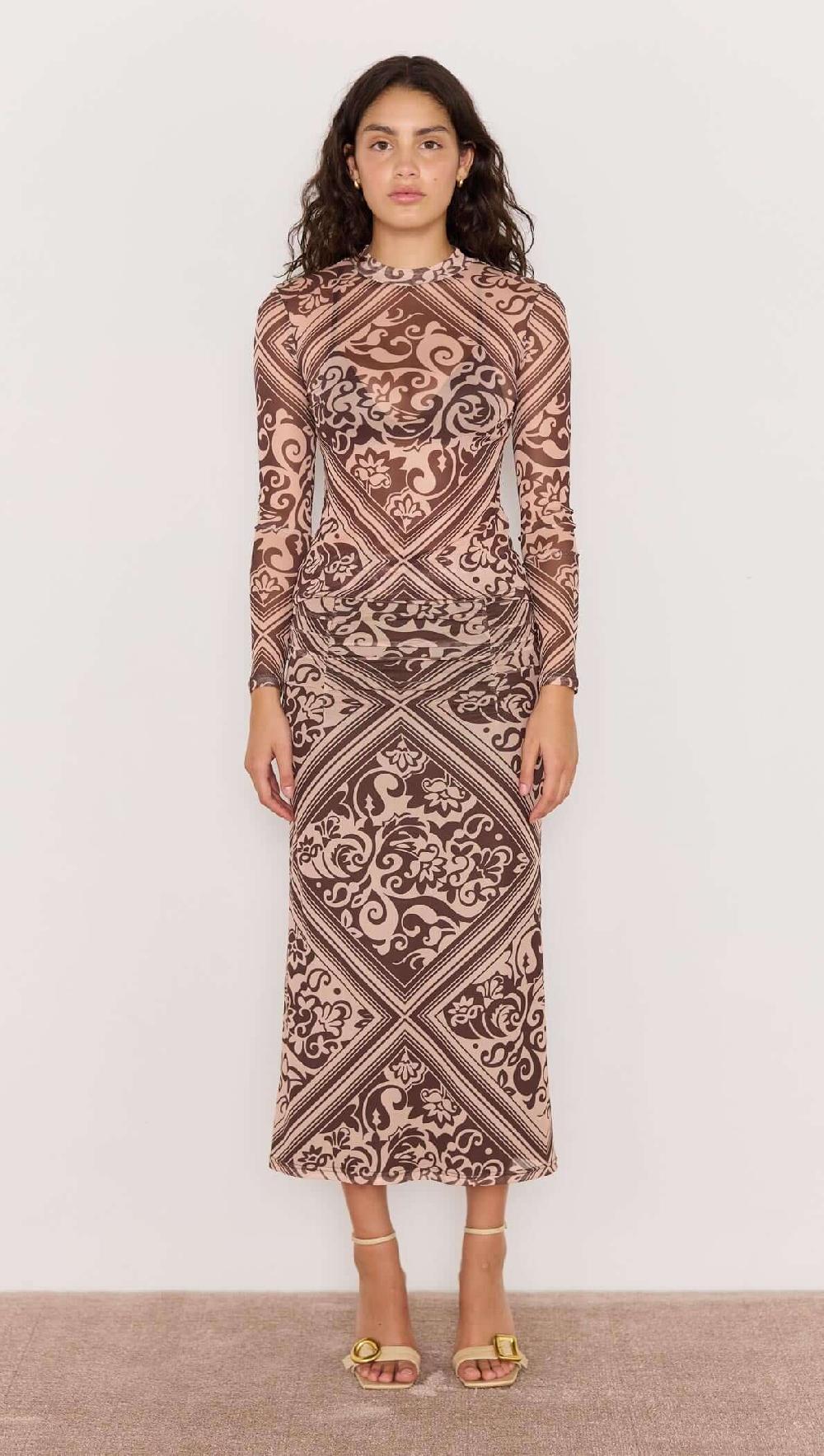 Minkpink Lumi Mesh Midi Skirt