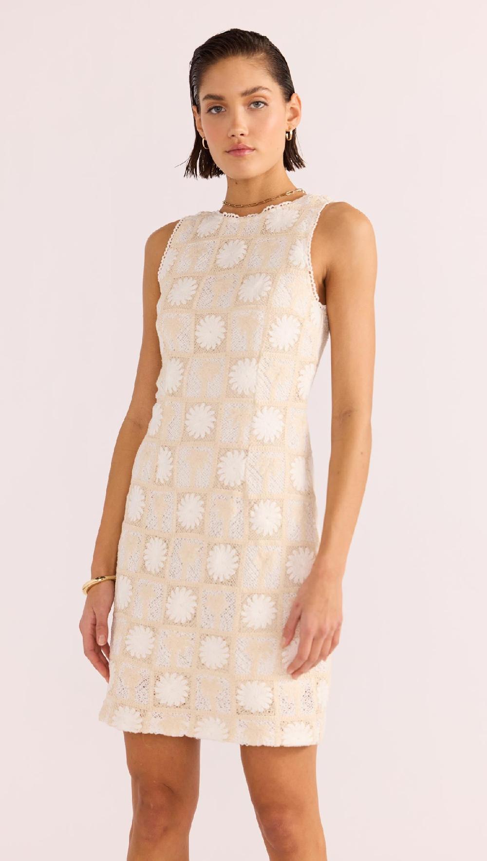 Minkpink Lyria Palm Lace Mini Dress